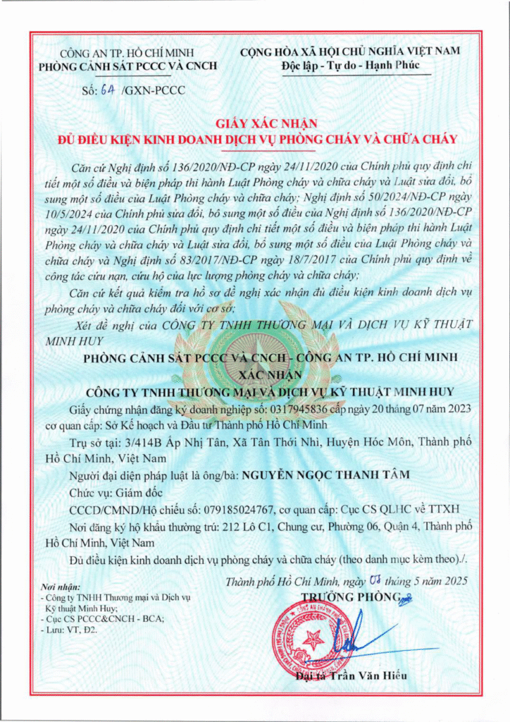 giấy năng lực + pccc 2 giấy năng lực + pccc 2